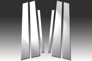 Mirror Finish Stainless Steel Pillar Post 6-Pc 1999 - 2005 BMW 3-Series-E46