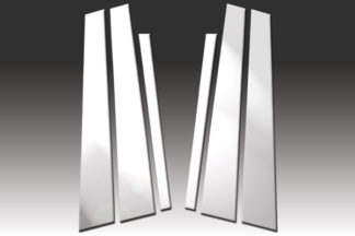 Mirror Finish Stainless Steel Pillar Post 6-Pc 2006 - 2011 BMW 3-Series-E90