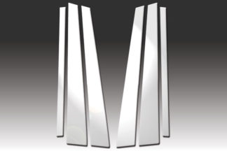 Mirror Finish Stainless Steel Pillar Post 6-Pc 1989 - 1995 BMW 5-Series-E34