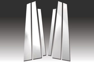 Mirror Finish Stainless Steel Pillar Post 6-Pc 1996 - 2003 BMW 5-Series-E39