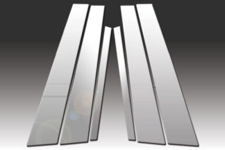 Mirror Finish Stainless Steel Pillar Post 6-Pc 2011 – 2016 BMW 5-Series-F10