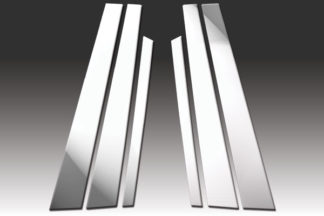 Mirror Finish Stainless Steel Pillar Post 6-Pc 2002 – 2008 BMW 7-Series-E65