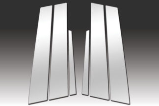 Mirror Finish Stainless Steel Pillar Post 6-Pc 2013 – 2016 Cadillac ATS