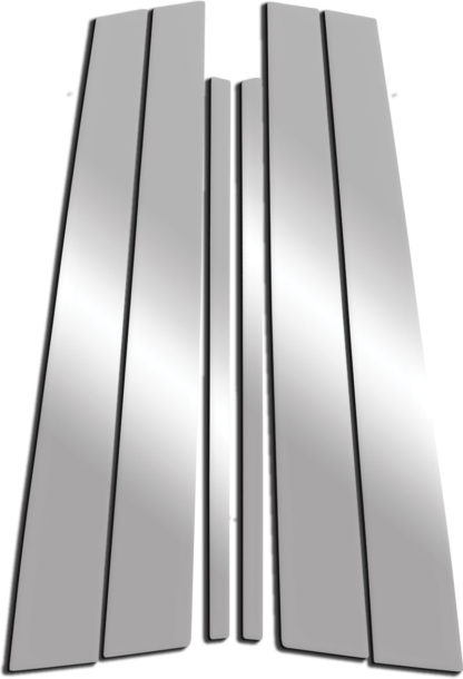 Mirror Finish Stainless Steel Pillar Post 6-Pc 2004 - 2009 Cadillac SRX