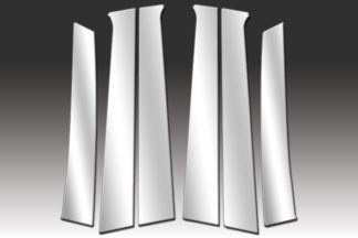 Mirror Finish Stainless Steel Pillar Post 6-Pc 2008 - 2011 Chevy Aveo-Hatchback