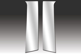 Mirror Finish Stainless Steel Pillar Post 2-Pc 2005 - 2010 Chevy Cobalt-Coupe
