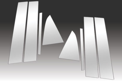 Mirror Finish Stainless Steel Pillar Post 8-Pc 2011 - 2015 Chevy Cruze
