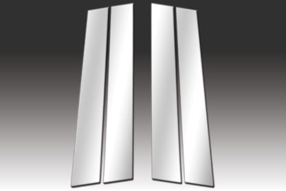 Mirror Finish Stainless Steel Pillar Post 4-Pc 2004 - 2007 Chevy Malibu