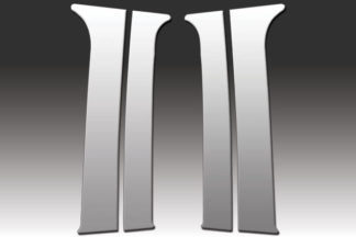 Mirror Finish Stainless Steel Pillar Post 4-Pc 2007 – 2013 Chevy Silverado-ExtendedCab