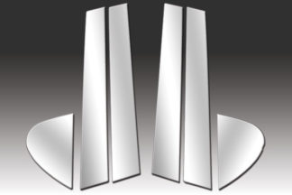 Mirror Finish Stainless Steel Pillar Post 6-Pc 1999 - 2004 Chrysler 300M