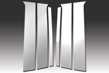 Mirror Finish Stainless Steel Pillar Post 6-Pc 2006 - 2009 Chrysler Aspen
