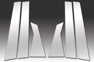 Mirror Finish Stainless Steel Pillar Post 6-Pc 2013 – 2016 Dodge Dart