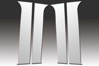 Mirror Finish Stainless Steel Pillar Post 4-Pc 1999 – 2007 Ford F250-CrewCab