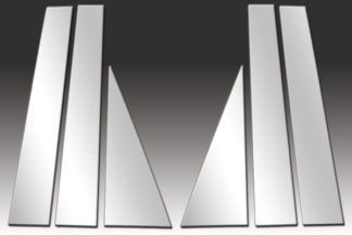 Mirror Finish Stainless Steel Pillar Post 6-Pc 2007 – 2016 GMC Acadia