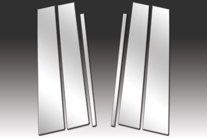 Mirror Finish Stainless Steel Pillar Post 6-Pc 2010 - 2016 GMC Terrain