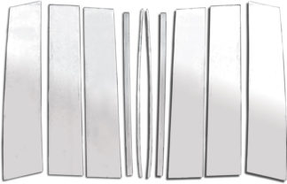 Mirror Finish Stainless Steel Pillar Post 10-Pc 2015 - 2016 GMC Yukon