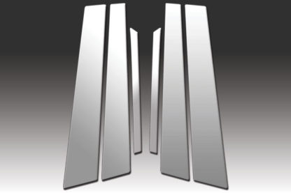 Mirror Finish Stainless Steel Pillar Post 6-Pc 2003 - 2007 Honda Accord-Sedan