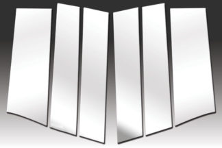 Mirror Finish Stainless Steel Pillar Post 6-Pc 2011 - 2016 Honda Odyssey