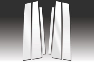 Mirror Finish Stainless Steel Pillar Post 6-Pc 2009 - 2014 Hyundai Genesis-Sedan