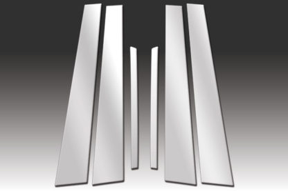 Mirror Finish Stainless Steel Pillar Post 6-Pc 2006 - 2010 Hyundai Sonata
