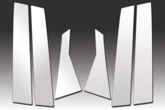 (rename QX70 14-16) Mirror Finish Stainless Steel Pillar Post 6-Pc 2009 - 2013 Infiniti FX35/37/50