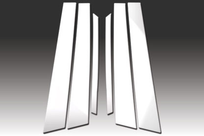 Mirror Finish Stainless Steel Pillar Post 6-Pc 2006 - 2010 Infiniti M-Series