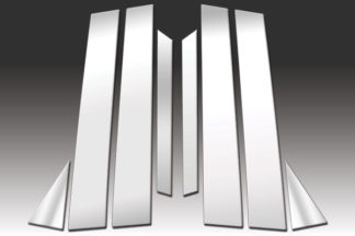Q70) Mirror Finish Stainless Steel Pillar Post 8-Pc 2011 - 2013 Infiniti M-Series(14-16
