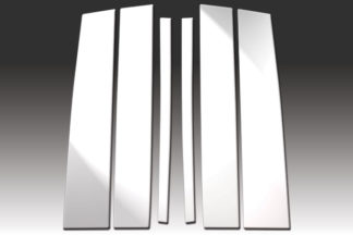 Mirror Finish Stainless Steel Pillar Post 6-Pc 2004 - 2010 Infiniti QX56