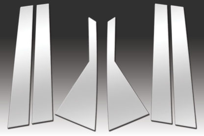 Mirror Finish Stainless Steel Pillar Post 6-Pc 2011 - 2015 Kia Sorento