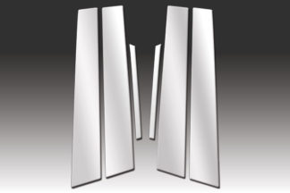 Mirror Finish Stainless Steel Pillar Post 6-Pc 2007 - 2012 Lexus ES-Series
