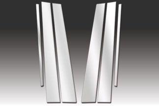 Mirror Finish Stainless Steel Pillar Post 6-Pc 2001 - 2005 Lexus GS-Series