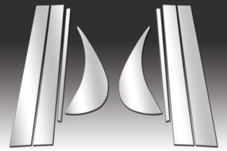 Mirror Finish Stainless Steel Pillar Post 8-Pc 2001 - 2005 Lexus GS-Series