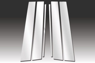 Mirror Finish Stainless Steel Pillar Post 6-Pc 2010 - 2016 Lexus GX-Series
