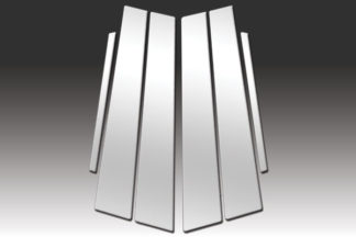Mirror Finish Stainless Steel Pillar Post 6-Pc 2006 – 2013 Lexus IS-Series