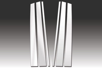 Mirror Finish Stainless Steel Pillar Post 6-Pc (97-07 LX-Series) 2004 - 2007 Lexus LX-Series