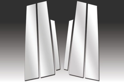 Mirror Finish Stainless Steel Pillar Post 6-Pc 2000 - 2006 Lincoln LS