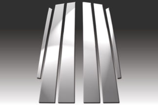 Mirror Finish Stainless Steel Pillar Post 6-Pc 2003 – 2009 Mercedes E-Class-W211