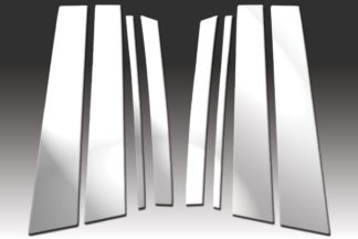 Mirror Finish Stainless Steel Pillar Post 8-Pc 2010 – 2015 Mercedes GLK-Class-X204