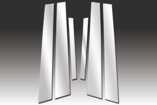 Mirror Finish Stainless Steel Pillar Post 6-Pc 2002 – 2006 Nissan Altima-Sedan