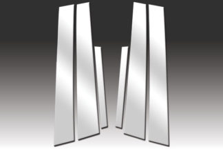 Mirror Finish Stainless Steel Pillar Post 6-Pc 2007 - 2012 Nissan Altima-Sedan