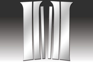 Mirror Finish Stainless Steel Pillar Post 6-Pc 2005 - 2012 Nissan Pathfinder