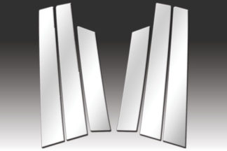 Mirror Finish Stainless Steel Pillar Post 6-Pc 2008 – 2013 Nissan Rogue