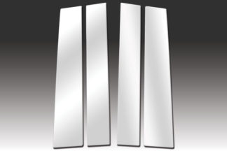 Mirror Finish Stainless Steel Pillar Post 4-Pc 2004 – 2015 Nissan Titan-King-Cab