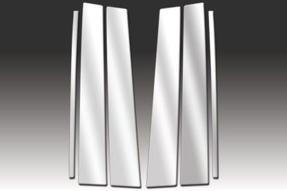 Mirror Finish Stainless Steel Pillar Post 6-Pc 2003 - 2009 Toyota 4Runner