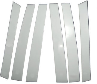Mirror Finish Stainless Steel Pillar Post 6-Pc 2004 - 2010 Toyota Sienna