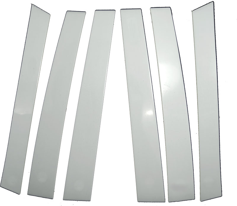 Stainless Steel Pillar Post Chrome Door Trim 4PC For BMW 5-Series 2004-2010