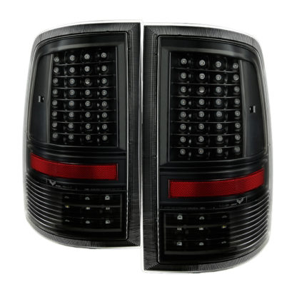ALT-JH-DR09-LED-CS-BKDodge Ram 1500 09-18 / Ram 2500/3500 10-18  - Incandescent Model only ( Not Compatible With LED Model ) ““C Shape““ LED Tail Lights- Black
