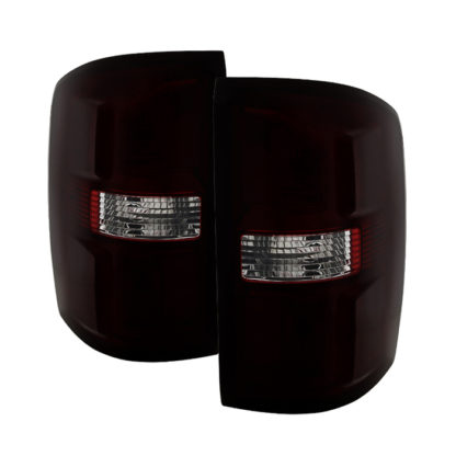ALT-JH-GS14-OE-RSMGMC Sierra 1500 14-16  2500HD/3500HD 15-16 (Not compatible on 2016 models w/factory LED tail lights   or 3500 HD Dually Models) OEM Style Tail Light - Red Smoked