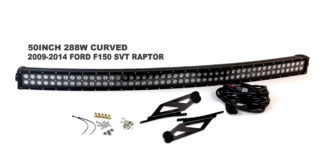 2004-2015 Ford F150 / 2010-2014 Ford F150 SVT Raptor Blacked Out Series Complete LED Light Bar Kit – RS-L33-288W
