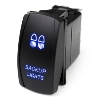 LED Rocker Switch w/ Blue LED Radiance (Backup Lights) - RSLJ2B